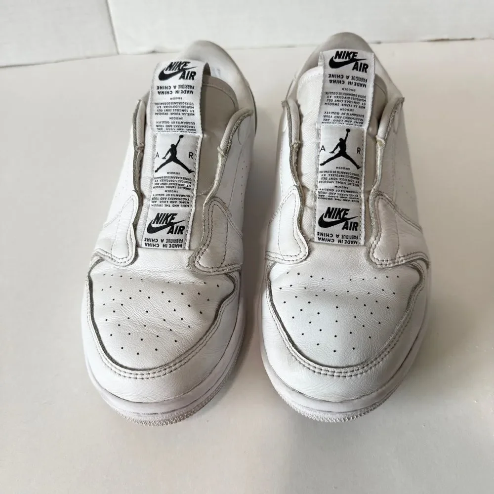 Nike Air Jordan 1 Women’s Retro Low Slip On Snap White Sneaker AV3918-100 Sz 7.5